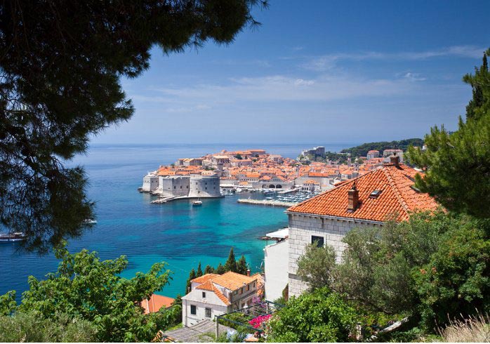 Delightful view over Dubrovnik